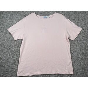 Princess Cruise Line Embroidered Pink Tshirt Womens Size Large
